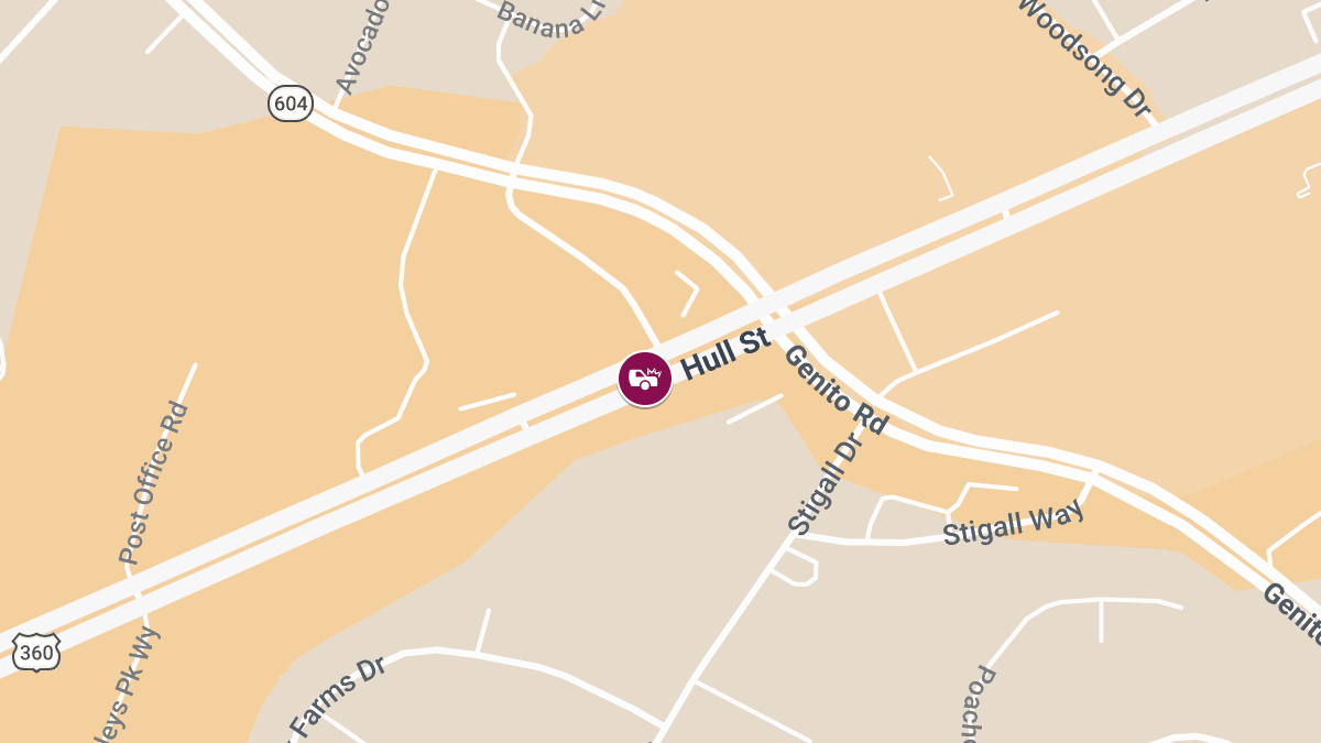 Injuries Reported in Collision at 11300 Hull Street Rd