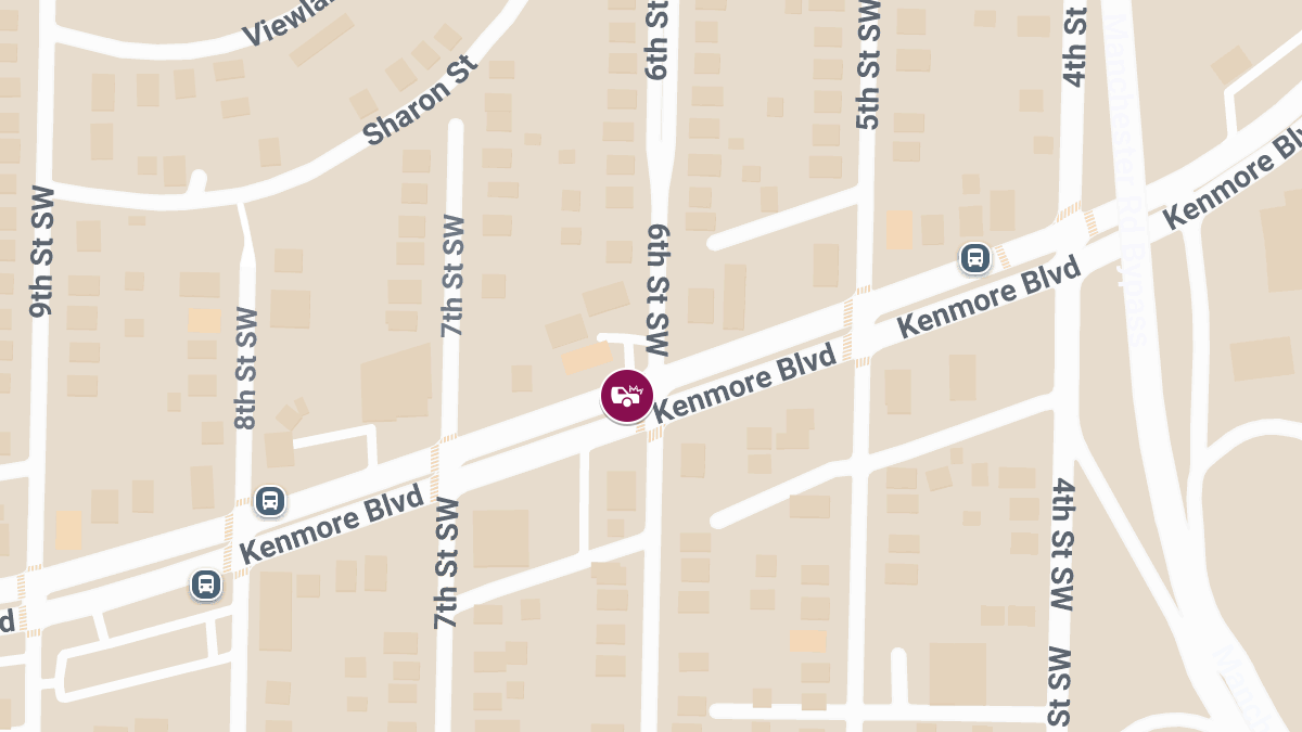 Injuries Reported in Collision at 6th St SW and Kenmore Blvd