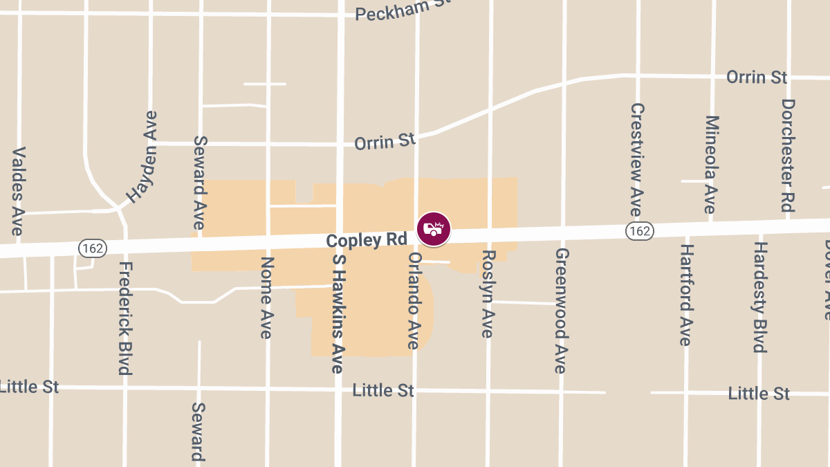 Injuries Reported in Collision at Copley Rd & Orlando Ave
