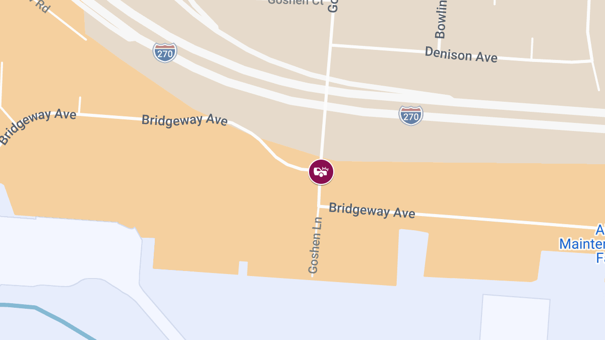 Injuries Reported in Collision at Goshen Ln and Bridgeway Ave
