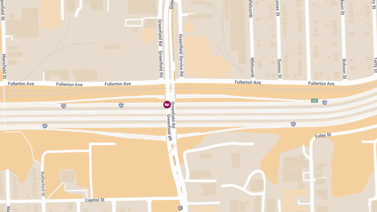 Injuries Reported in Collision at Greenfield Rd and I-96 E