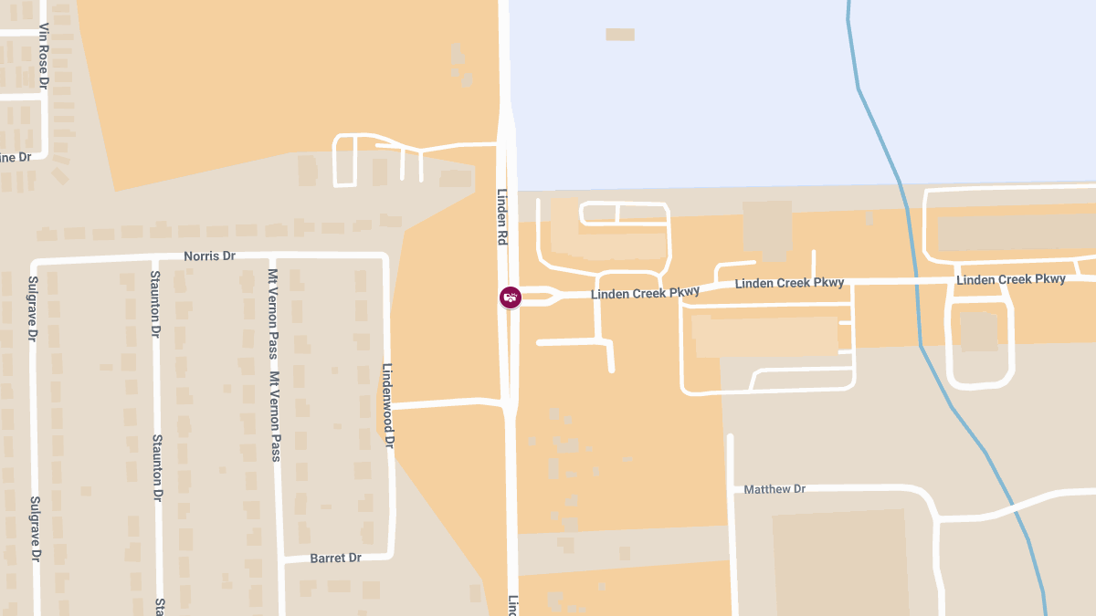 Injuries Reported in Collision at Linden Creek Pkwy & S Linden Rd