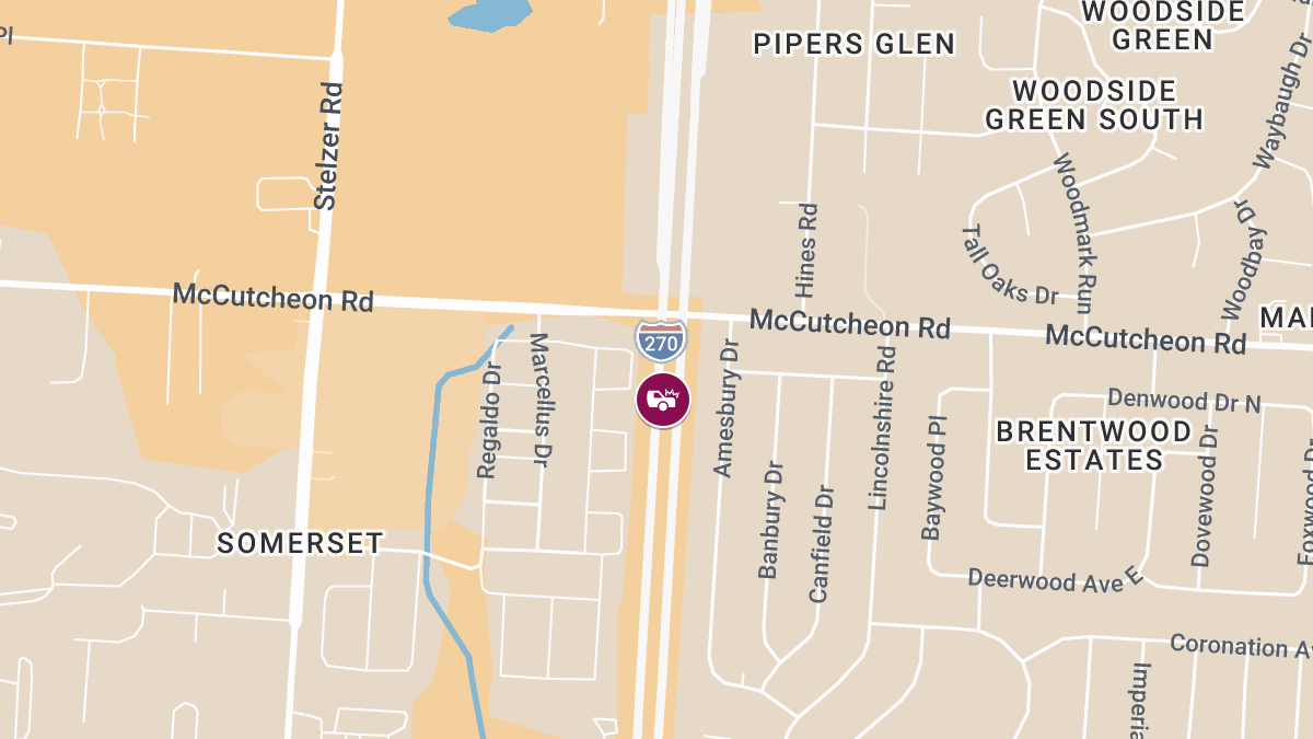 Injuries Reported in Collision on I-270 at Mile Marker 11