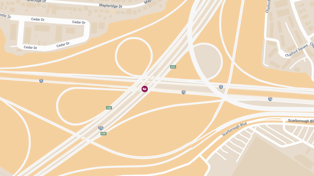 Injuries Reported in Collision on I-70 East at I-270 South