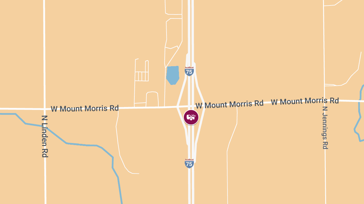 Injuries Reported in Collision on SB I-75 at W Mt Morris Rd