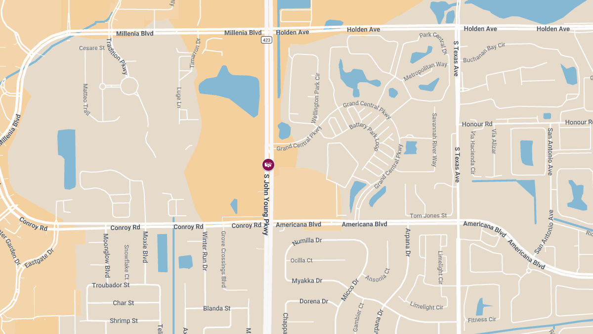Injuries Reported in Crash Near S John Young Pkwy