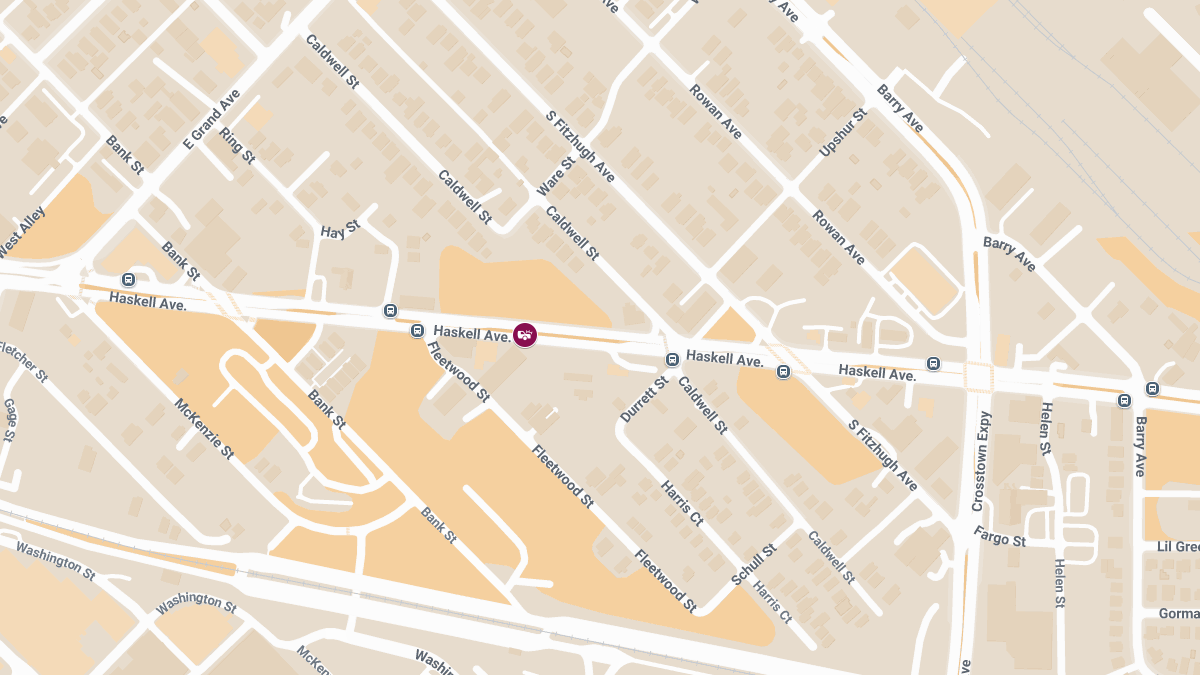 Injuries Reported in Crash at 100 S Haskell Ave 