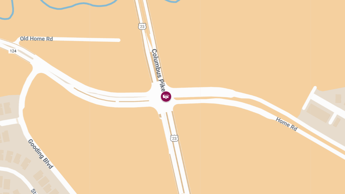 Injuries Reported in Crash at Home Rd & Columbus Pike