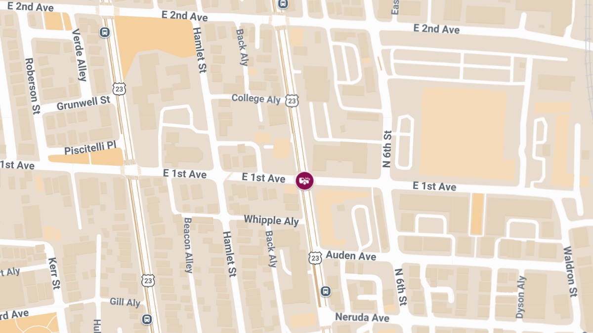 Injuries Reported in Crash at N 4th St & E 1st Ave