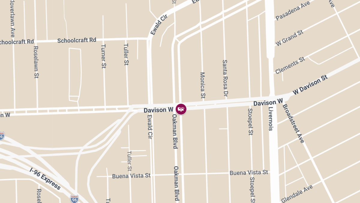 Injuries Reported in Crash at Oakman Blvd and Davison