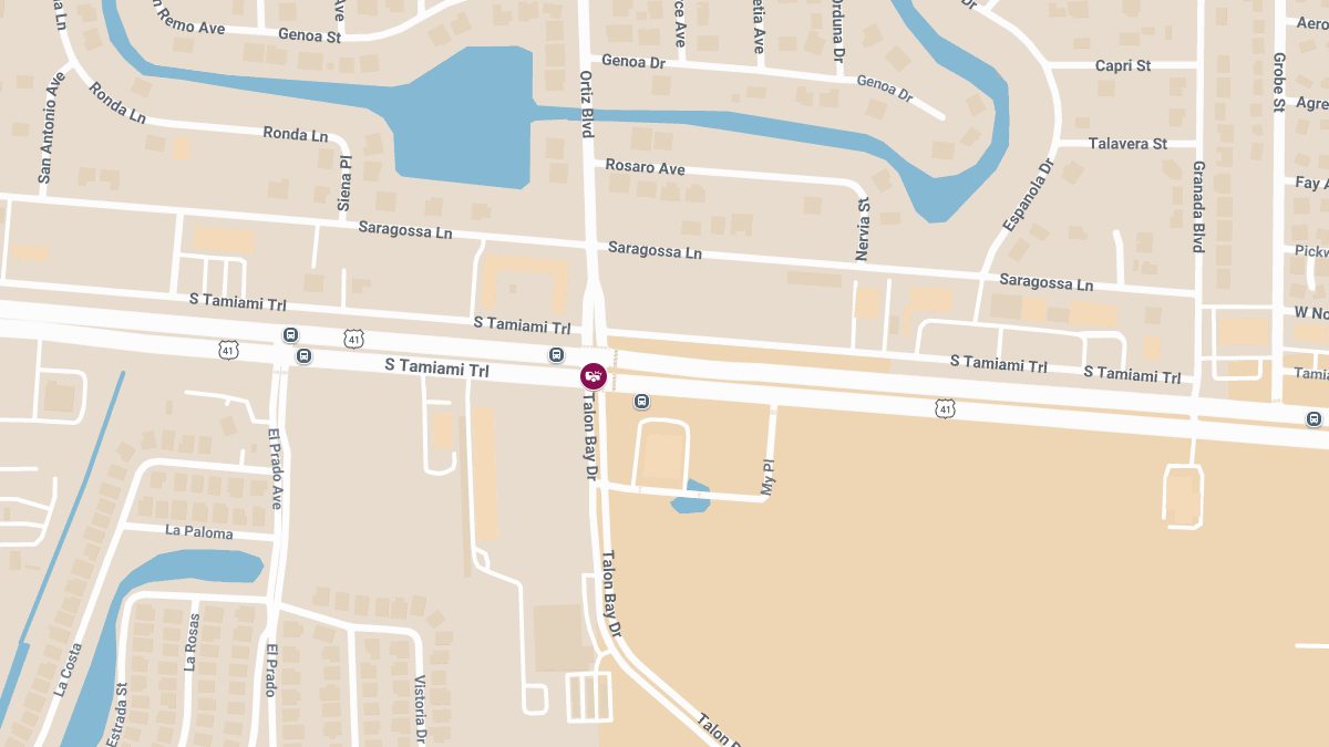 Injuries Reported in Crash at Ortiz Blvd & S Tamiami Trl
