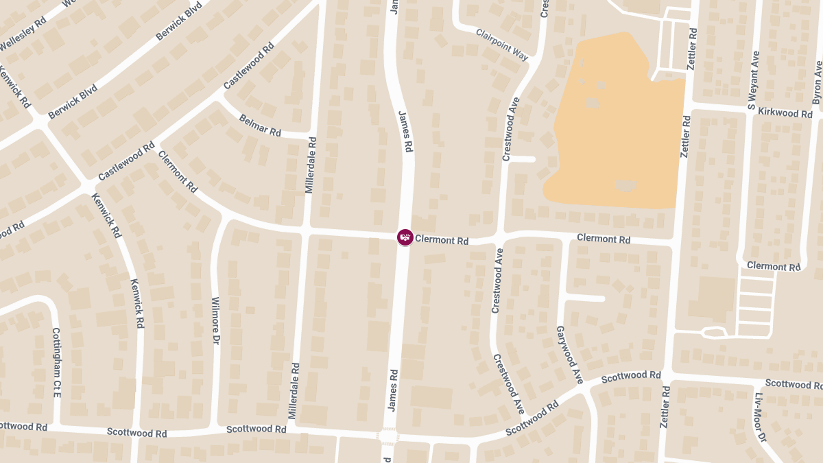 Injuries Reported in Crash at S James Rd & Clermont Rd