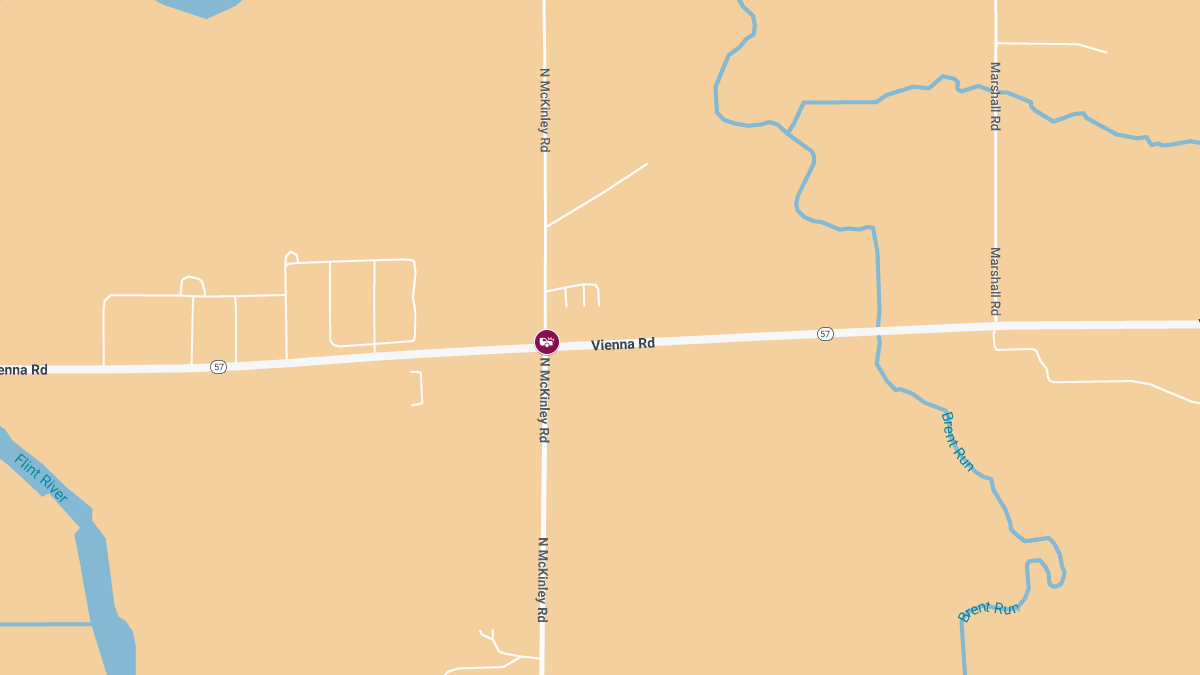 Injuries Reported in Crash at W Vienna Rd & N McKinley Rd