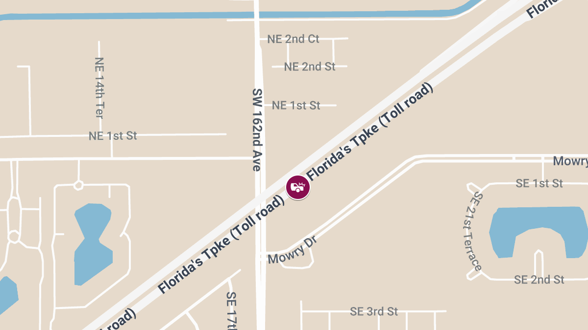 Injuries Reported in Crash on Florida’s Turnpike SB Near MM 4