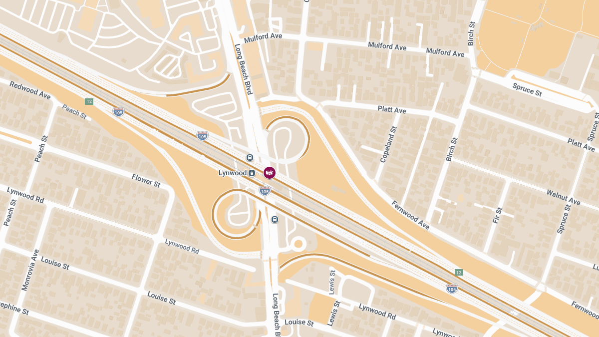 Injuries Reported in Crash on I-105 W at Long Beach Blvd