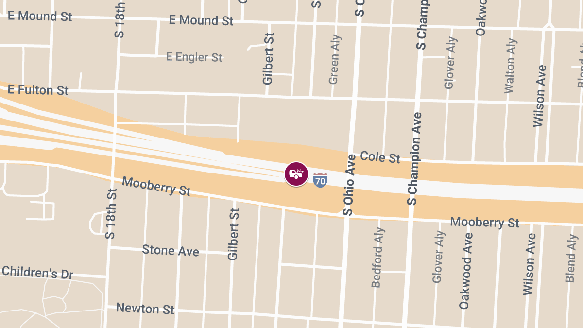 Injuries Reported in Crash on I-70 Near Mile Marker 104