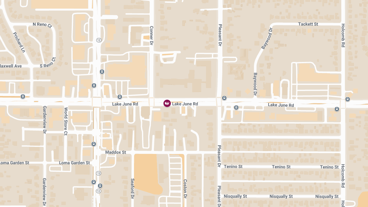 Injuries Reported in Crash on Lake June Rd