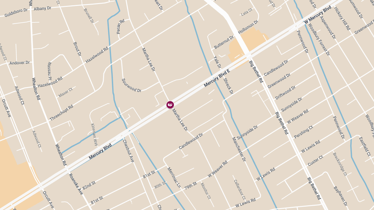 Injuries Reported in Early-Morning Crash at W Mercury Blvd and Mark Lee Dr