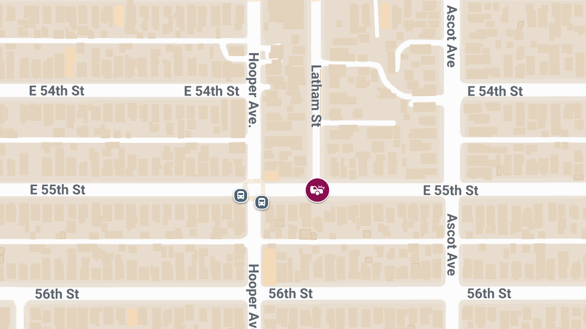Injuries Reported in Nighttime Crash at E 55th St and Latham St