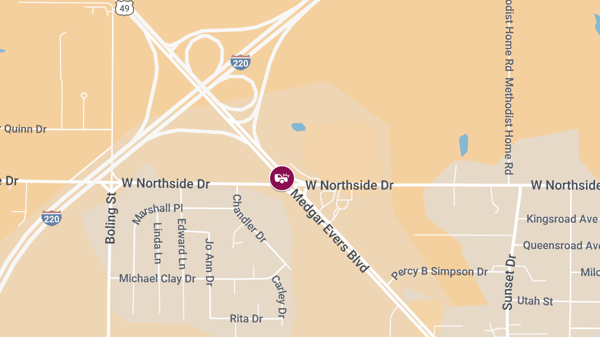 Injuries Reported in Overturned Vehicle Accident on Medgar Evers Blvd Near Pope St