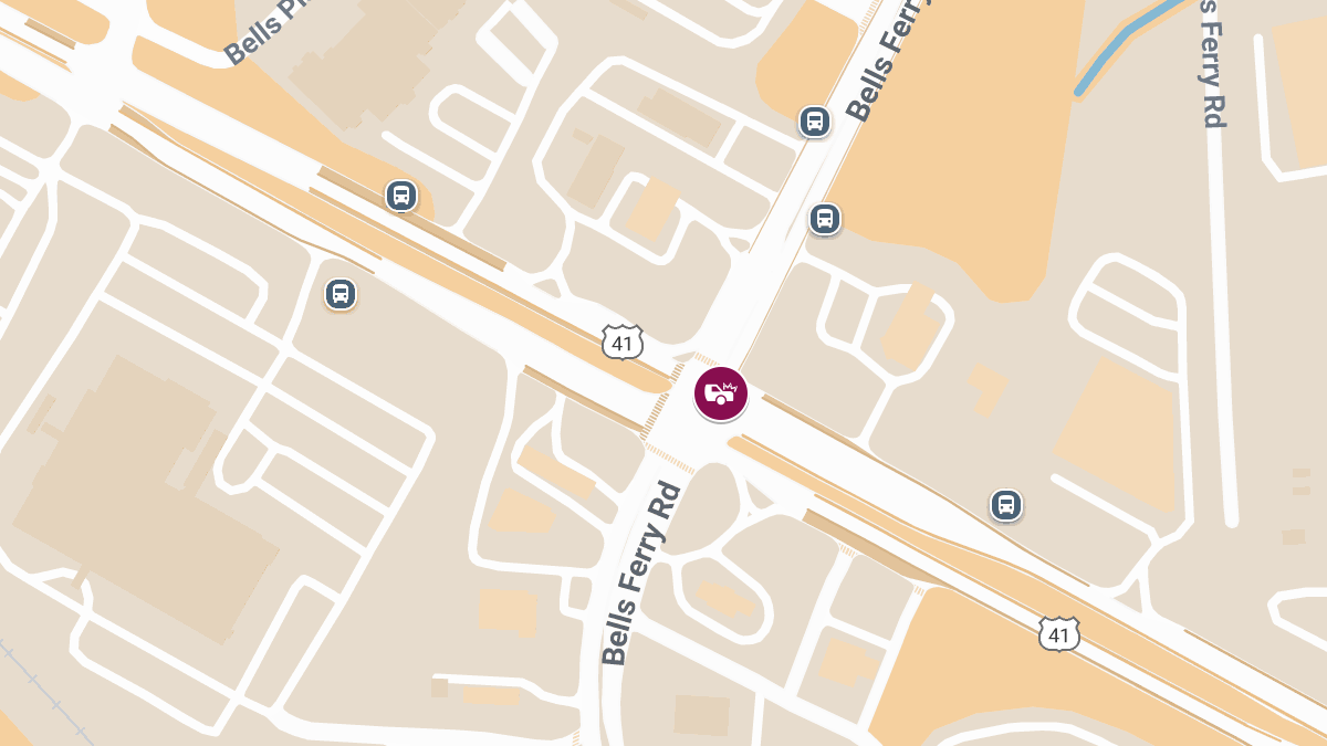 Injuries Reported in Two-Vehicle Collision Near Cobb Pkwy & Bells Ferry Rd