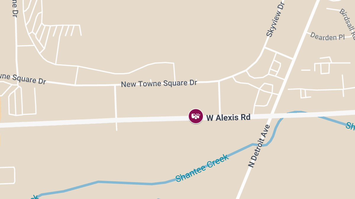 Injuries Reported in Two-Vehicle Collision on E Alexis Rd Near City Light Church