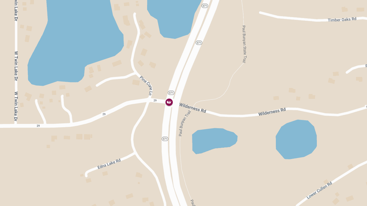 Injuries Reported in Two-Vehicle Crash at Hwy 371 & County Rd 29