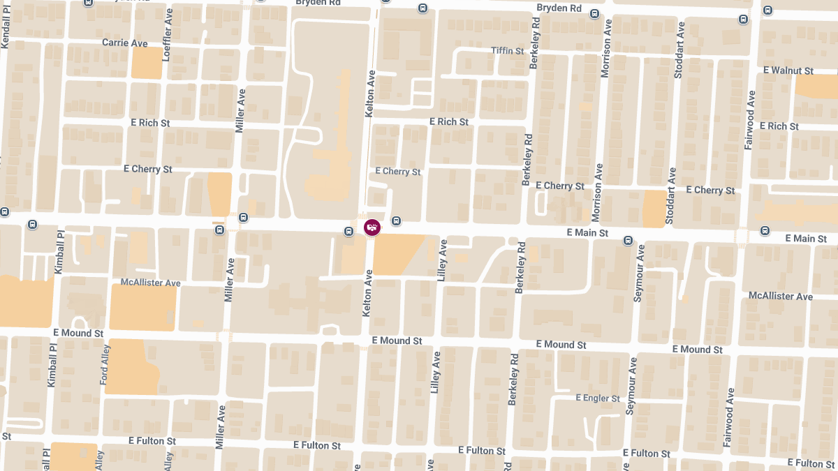 Injuries Reported in Vehicle Collision at E Main St and Kelton Ave