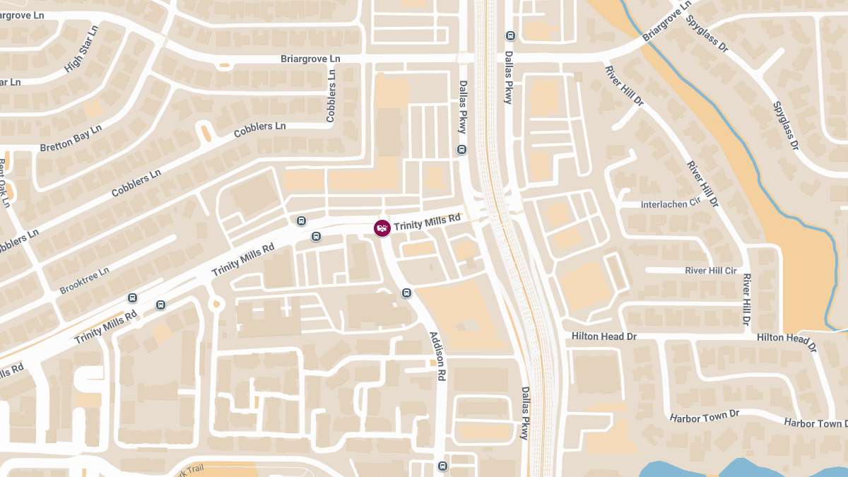 Injuries Reported in Vehicle Collision at Trinity Mills Rd & Addison Rd