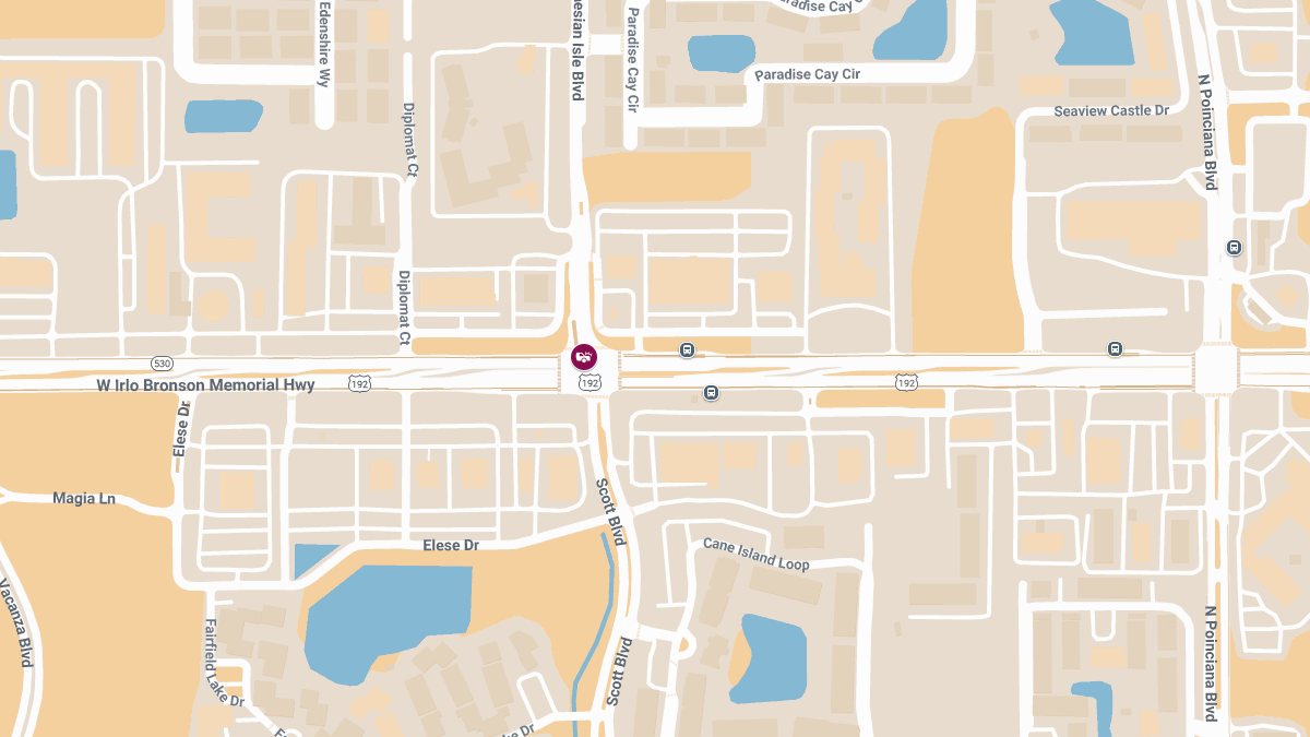 Injuries in Accident on W Irlo Bronson Memorial Hwy at Polynesian Isle Blvd