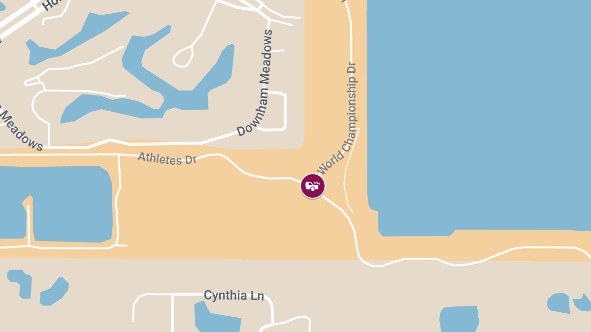 Injuries in Crash at World Championship Dr & Athletes Dr