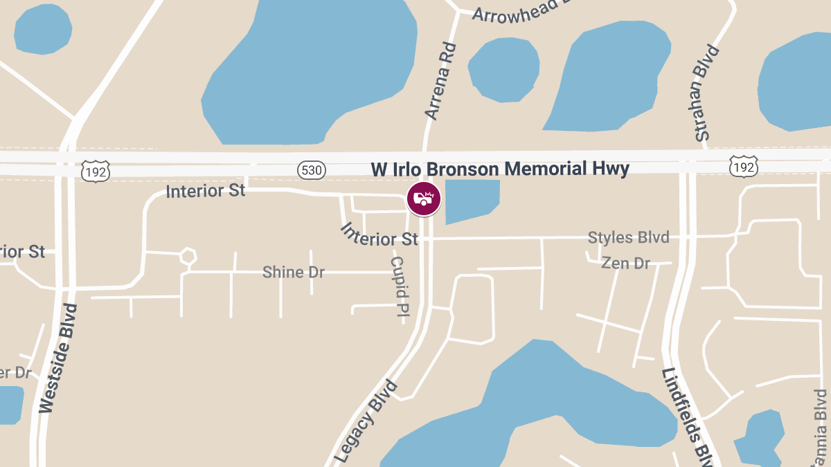 Injury Accident Blocks Eastbound W Irlo Bronson Memorial Hwy at Legacy Blvd