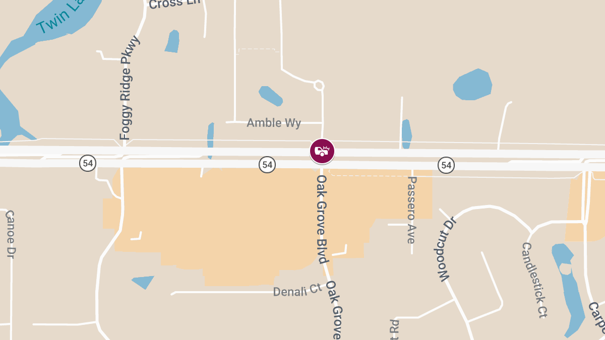 Injury Accident Causes Roadblock at SR-54 & Oak Grove Blvd