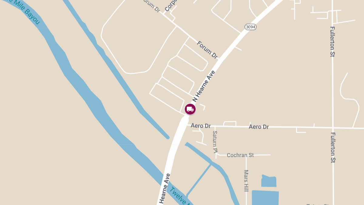 Injury Accident Involving Black Chevy Truck on N Hearne Ave