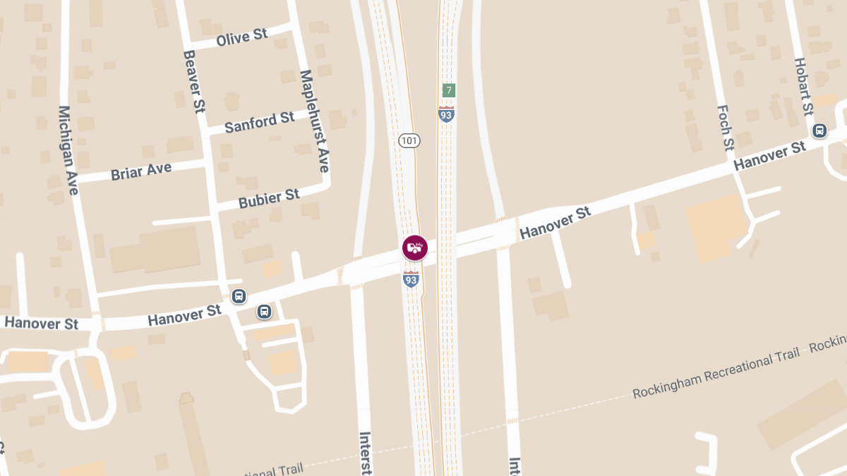 Injury Accident Involving Dump Truck at I-93 S Ramp and Hanover St