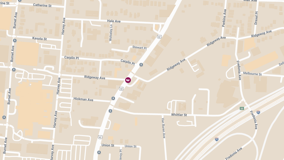 Injury Accident Involving Two Vehicles at Reading Rd and Ridgeway Ave
