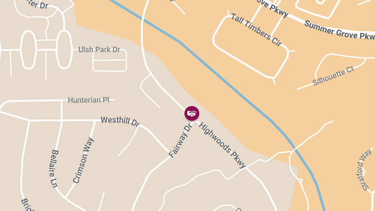 Injury Accident Near Highwoods Pkwy & Fairway Dr