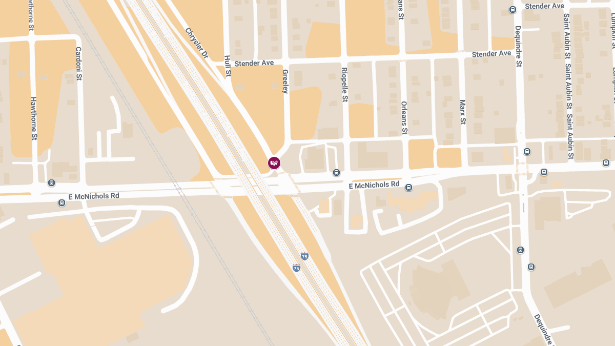 Injury Accident Reported Near Chrysler Dr and Greeley Ave