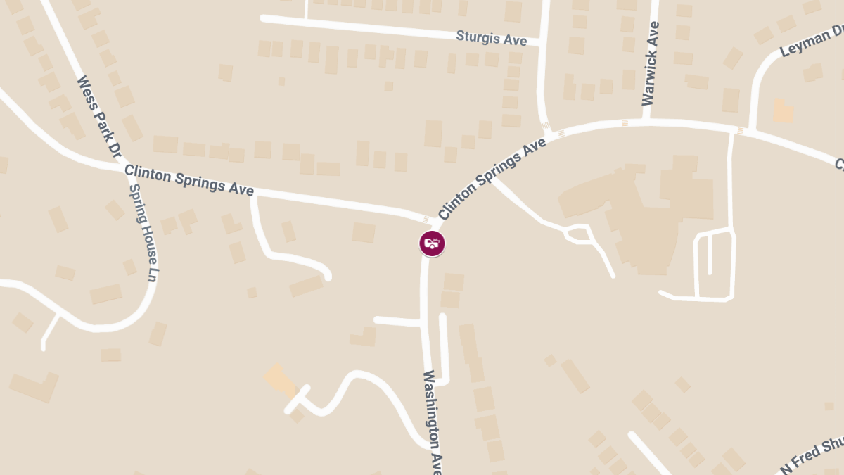 Injury Accident Reported Near Clinton Springs Ave & E Bissell Ave