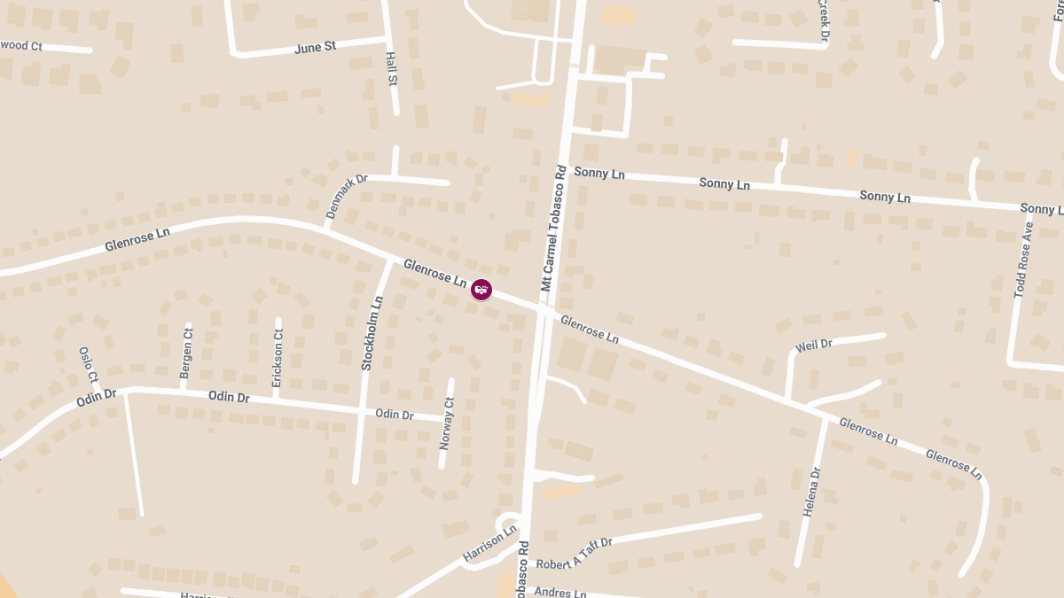 Injury Accident Reported Near Glenrose Ln