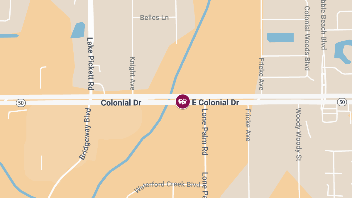Injury Accident Reported at 12693 E Colonial Dr