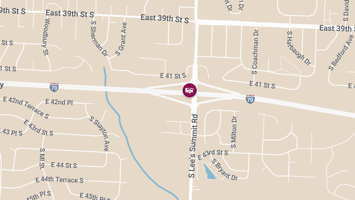 Injury Accident Reported at 42nd St & Lees Summit Rd