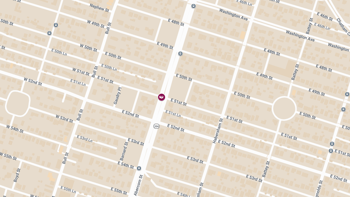 Injury Accident Reported at Abercorn St & E 51st St