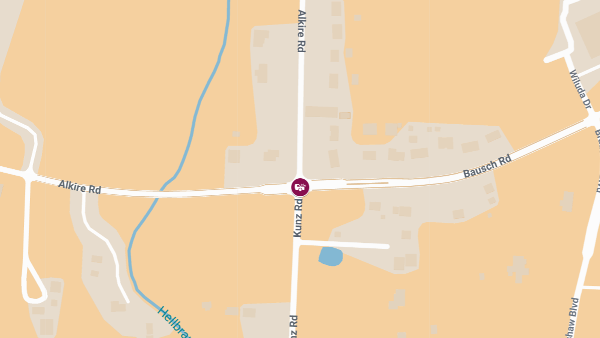 Injury Accident Reported at Alkire Rd & Bausch Rd