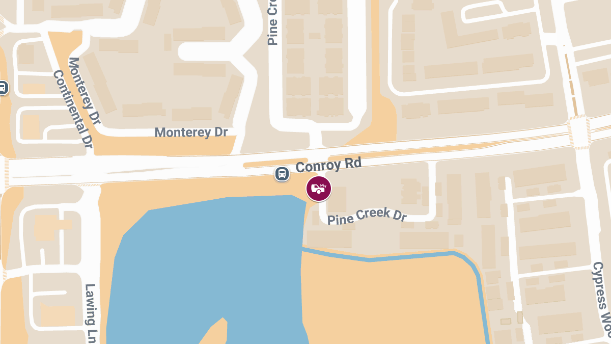 Injury Accident Reported at Conroy Rd and Pine Creek Dr