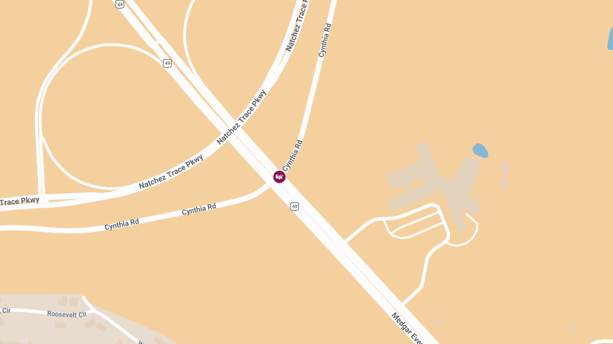 Injury Accident Reported at Cynthia Rd & Medgar Evers Blvd