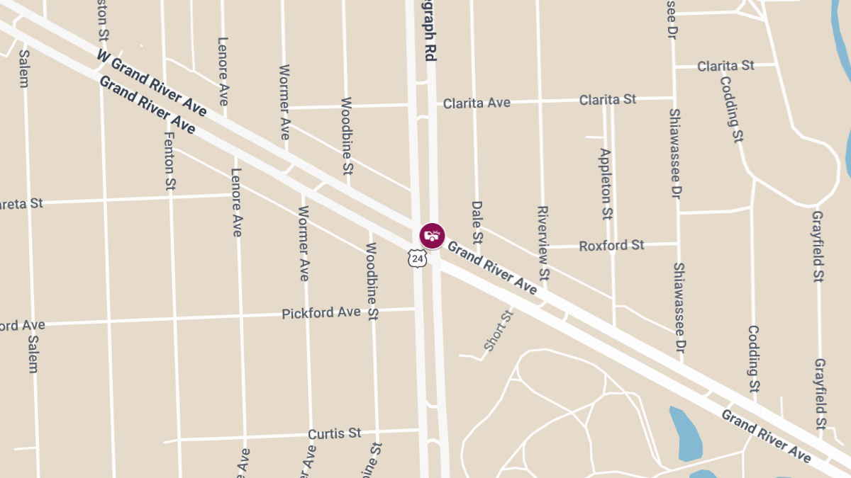 Injury Accident Reported at Dale St and Grand River Ave