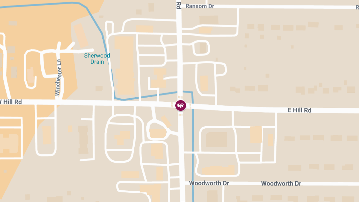 Injury Accident Reported at E Hill Rd & Fenton Rd