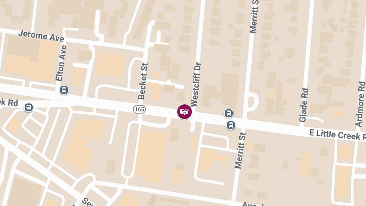 Injury Accident Reported at E Little Creek Rd and Westcliff Dr
