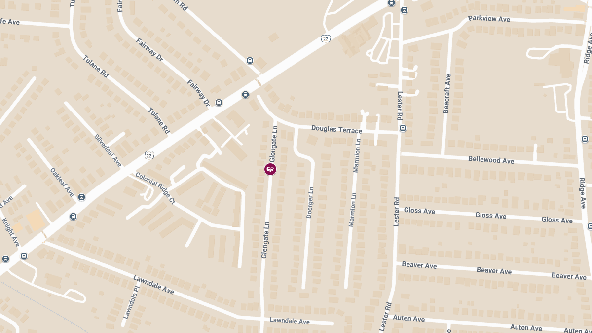 Injury Accident Reported at Glengate Ln and Maple Leaf Ave